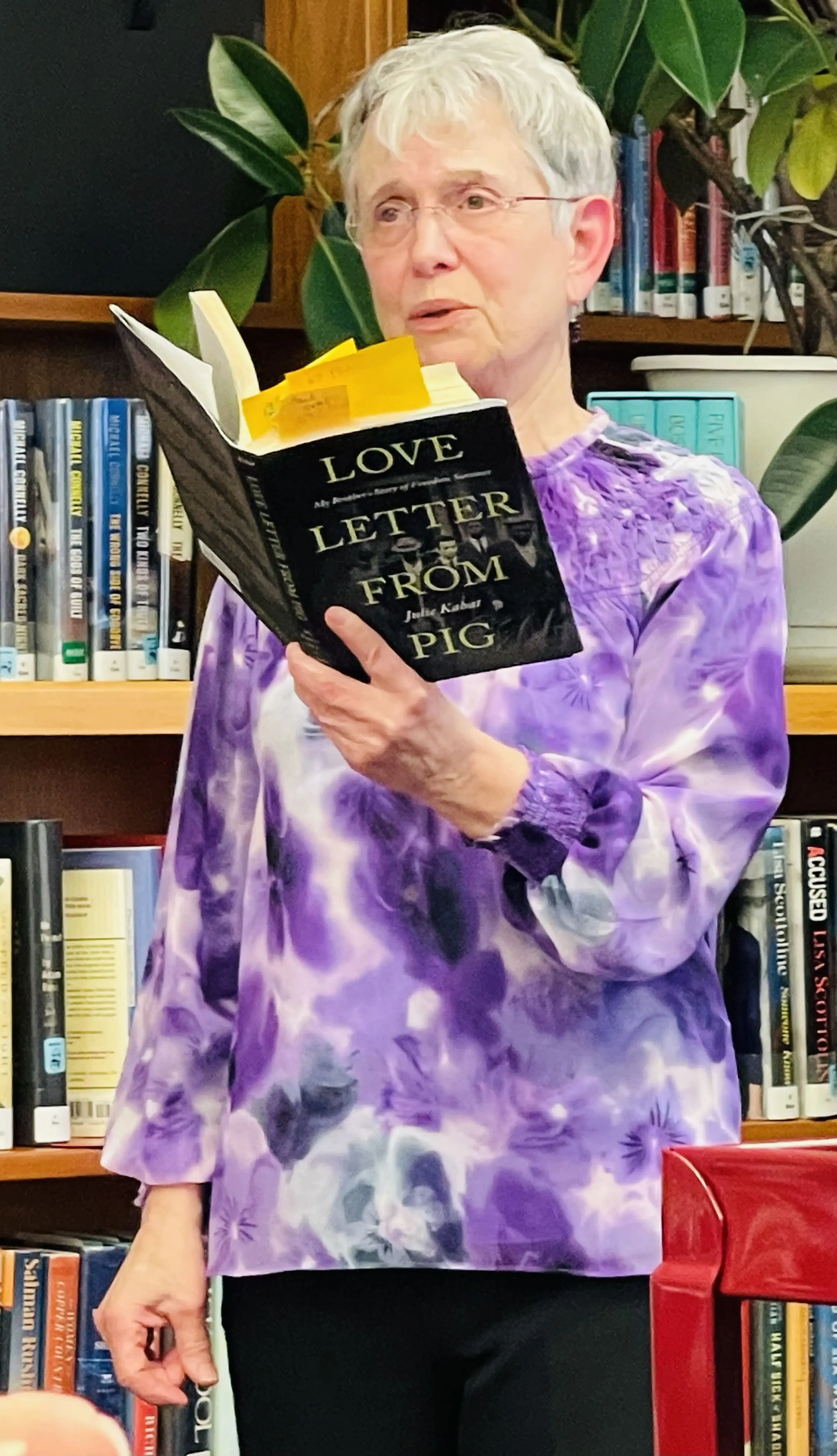 Julie Kabat reading from her book